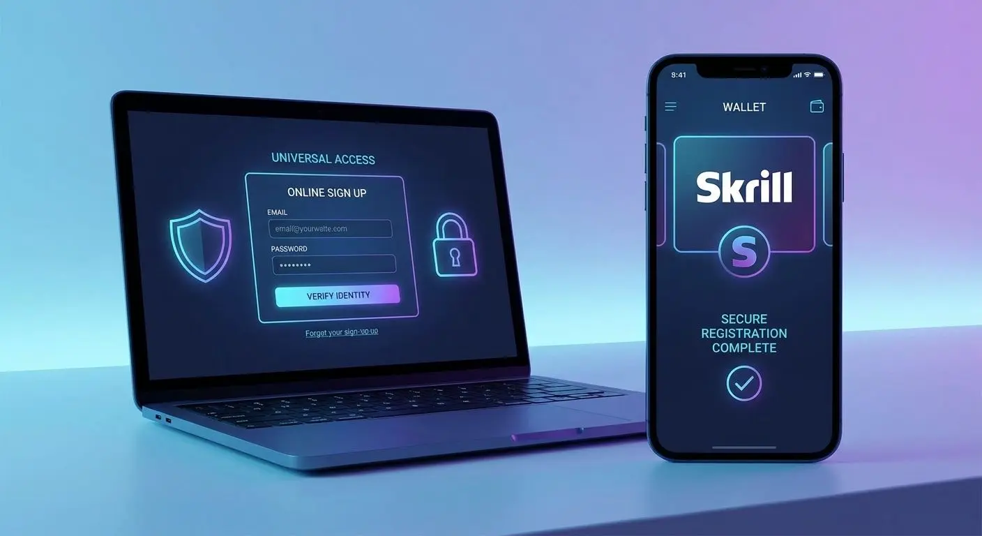 Rejestracja konta i użycie Skrill w serwisie online
