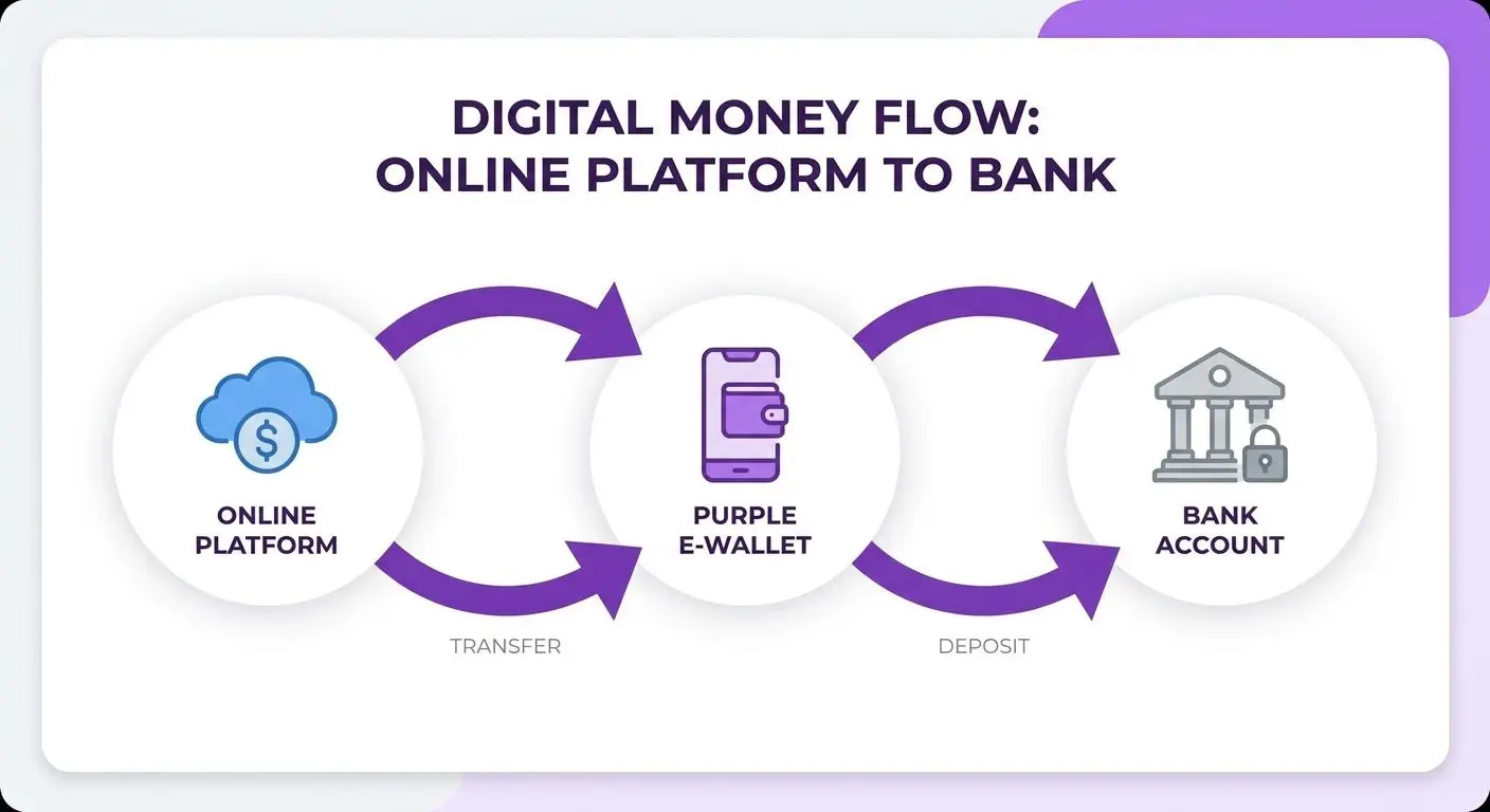 Schemat wypłaty środków z kasyna online na Skrill i konto bankowe