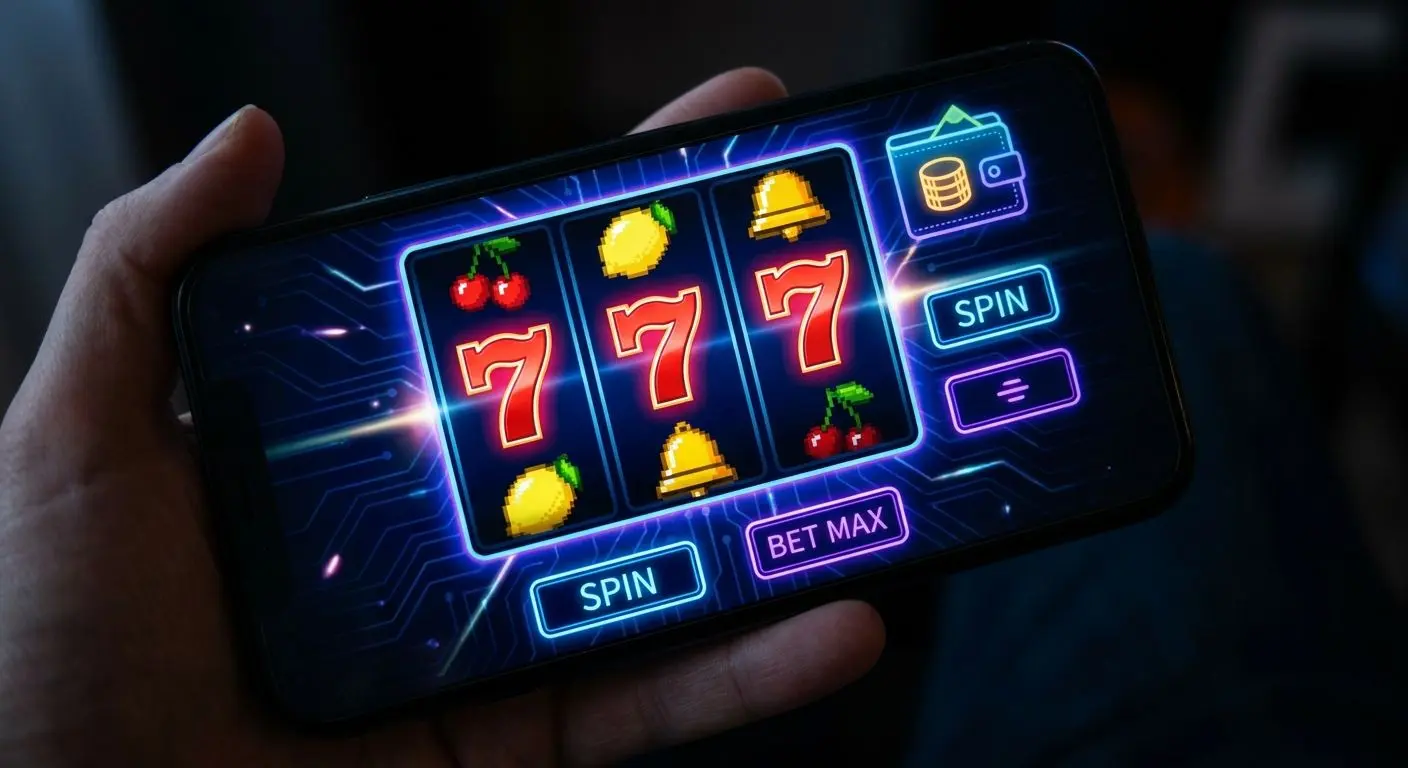 Smartfon z otwartą grą hot spot i akcentem płatności mobilnej