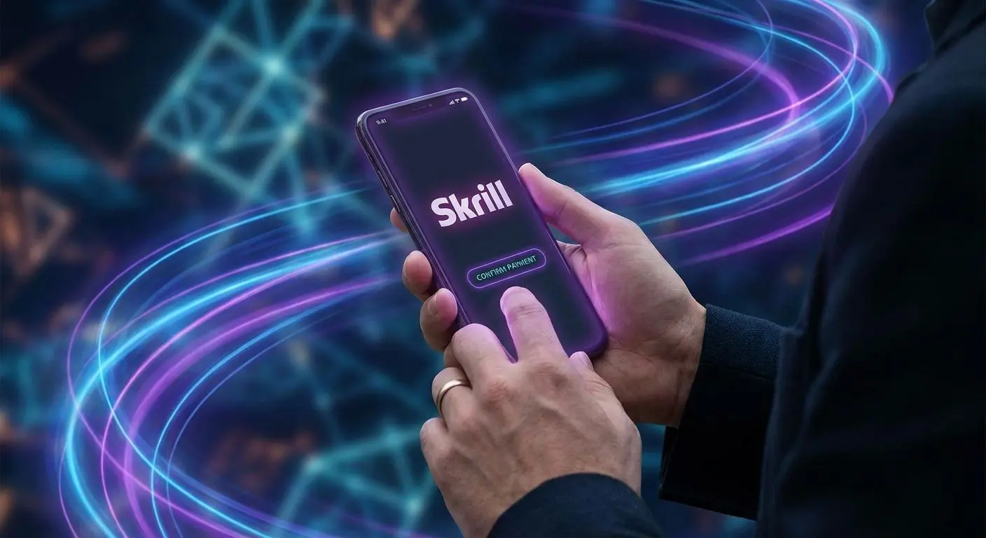 Gra na telefonie z użyciem Skrill i mobilnego portfela